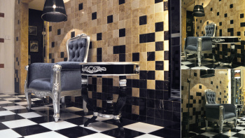 Мрамор Marmocer Artwall Crema Marfil PJG-ZSM001-XM 9.6x9.6 см PJG-ZSM001-XM