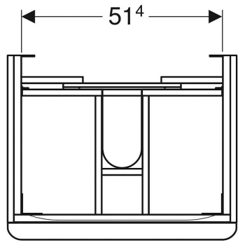 Тумба под раковину Geberit Smyle 500.352.JR.1 коричневая