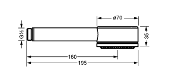 Душевая лейка Jorger 649.13.371.000 chrome