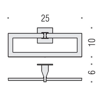 Полотенцедержатель Colombo Forever кольцо 25 хром B2931.CR