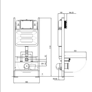 Унитаз c инсталляцией Jacob Delafon Rodin+ E21750RU-CP
