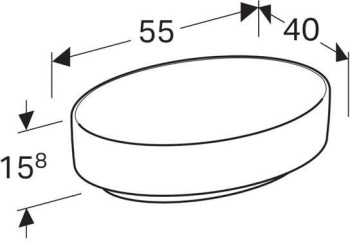 Раковина встраиваемая Geberit VariForm 500.771.01.2 белая