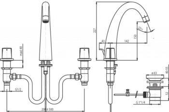 Смеситель для раковины Jacob Delafon Elevation E18871-CP хром