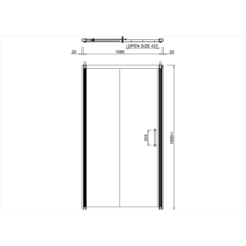 Раздвижная дверь Burlington C6S хром