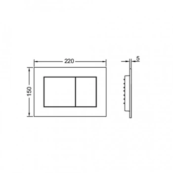 Клавиша смыва Tece Tecenow 9240400 белый
