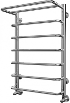 Водяной полотенцесушитель Terminus Полка П7 450x696 4670030723154 с полкой Хром