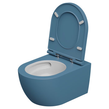 Чаша подвесного унитаза GSG Ceramic Design Like White/Denim Matt LKWCSOECBI000/027