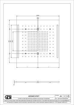 Верхний душ Gessi 57977.707 Black Metal Brushed PVD