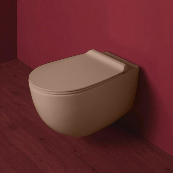 Крышка сиденье для унитаза Simas Vignoni VI 004 moka matt с микролифтом коричневый