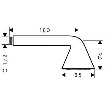 Axor Showers/Front Ручной душ 8.5см., цвет: шлифованное красное золото 26025310