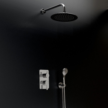 Смеситель для душа Ramonsoler Blautherm встраиваемый с тропическим и ручным душем 941502RM250