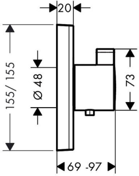 Смеситель для душа Hansgrohe 15760000S хром