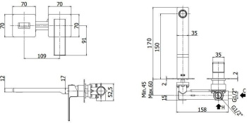 Смеситель для раковины Paffoni Elle EL104CR70 хром