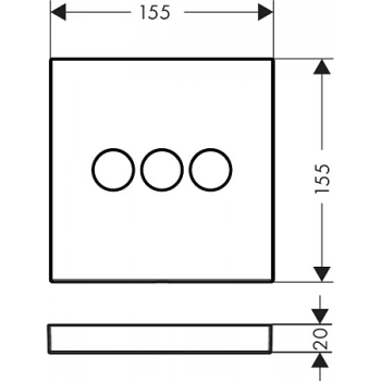Вентиль, Hansgrohe, Select, цвет-шлифованная бронза