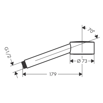 Axor One Ручной душ, Ø7.5см, 1jet, EcoSmart, цвет: шлифованная бронза 48651140