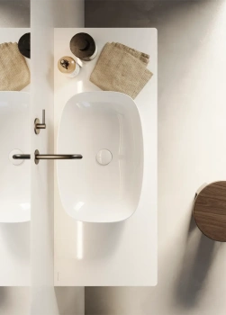 Раковина 60×40 h14 Catalano Alvea накладная Tortora satinato 0622600032