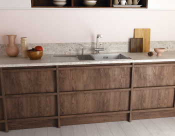 Мойка кухонная Omoikiri Akisame 100-2 R светлое золото 4973090