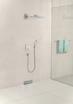 Шланговое подсоединение Hansgrohe Fixfit Square 26455000, хром
