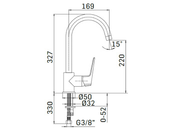 Смеситель для кухни Mamoli PROGRAMMA CUCINA 793000009001