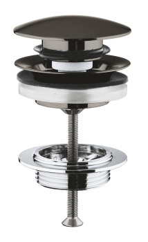 Донный клапан для раковины GROHE, темный графит матовый 65807AL0