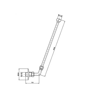 Подводка воды Nicolazzi  Жесткая / бронза 5570BZCOPPIA