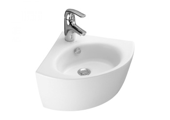 Раковина Jacob Delafon Ove E1566-00 угловая белый