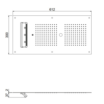 Встраиваемая в потолок душсистема Carimali Mydream 600X300 242 форсунки, 3 потока воды: дождь, каскад, распылитель, хром (СПЕЦЦена с наш склад) 23073XN-CRX