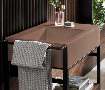 Раковина накладная Cielo I Narcisi NALAMSXSF NI 76 см левая коричневый