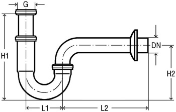 Сифон для раковины Viega 305611 хром