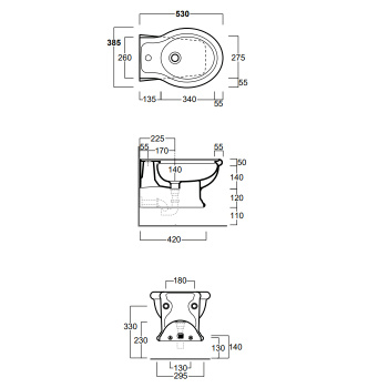 Подвесное биде Simas Lante LA19nero*1 черный