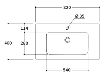 Раковина на тумбу Berloni Bagno WAY BLOCK LAVSMRINCXR002 190