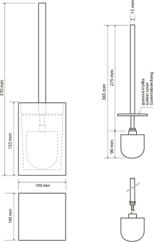 Ёршик напольный Bemeta Vista 120113316-102 синий