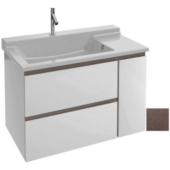 Тумба под раковину 95 см Jacob Delafon Soprano EB1334-N28 медный бетон коричневый