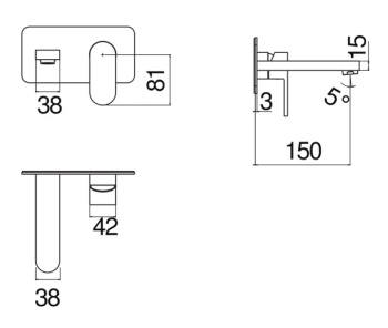 Cмеситель для раковины Nobili Up UP94198CR хром