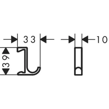 Крючок, вешалка OASIS BATHROOM DEFILE 0AGD001OR - золото 2,4*4*3,1