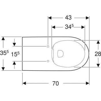 Подвесной унитаз Geberit Selnova 500.262.01.1