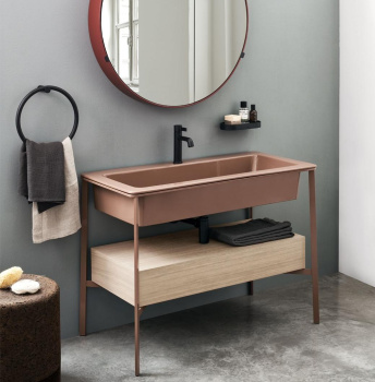 Раковина встраиваемая Cielo I Catini Catino CALARSF BR 110 см серый