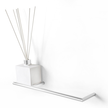 3SC Guy Полотенцедержатель и ароматический диффузор, 40см., слева, подвесной, композит Solid Surface, цвет: белый матовый/белый матовый GU10PSXBO