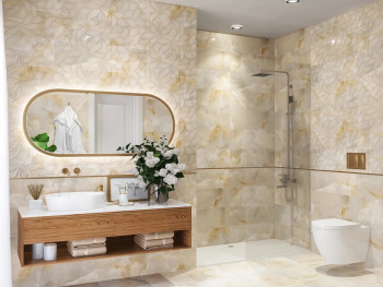 Керамическая плитка Eletto Ceramica Insignia Onix Delicato Struttura Brillo 24.2x70 см N60014