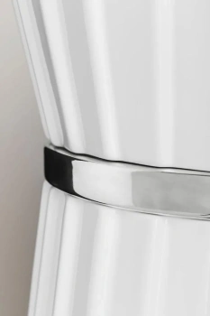 Раковина OASIS BATHROOM PLISSE 0PI440CECR - хром/белый