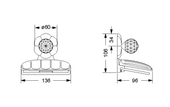 Держатель для туалетной бумаги Jorger Florale Crystal 600.00.014.000 chrome