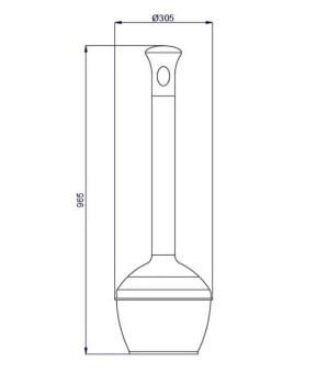 Пепельница уличная Nofer с решеткой для тушения сигарет и внутренним ведром чёрная EJ00268503