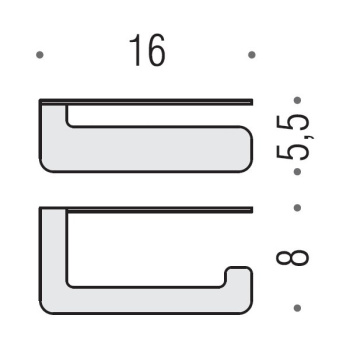 Держатель туалетной бумаги Colombo Over матовая сталь B7008.SS