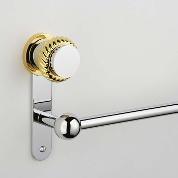 Полотенцедержатель THG Diplomate Roped Rings U4C-G02-514/45 хром/золото