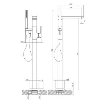 Ручка для смесителя Fantini Ar/38 хром-хром 38 02 334702