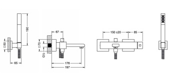 Смеситель для ванны Jorger Empire Royal 626.20.500.000 chrome