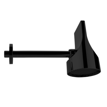 Bossini Apice Верхний душ Ø100 мм., с настенным держателем 238,5 мм., цвет: черный матовый HH