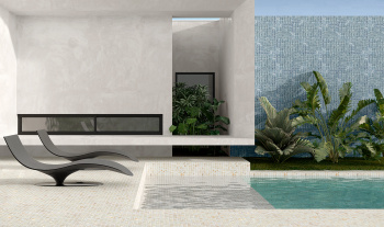 Мозаика на сетке vidrepur Oasis Marfil №7100 25x25 м2