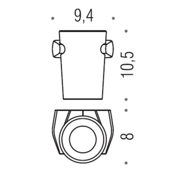 Стакан подвесной Colombo Road хром/матовое стекло B8002.CR-VAN