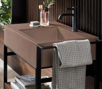 Раковина накладная Cielo I Narcisi NALAMDX NI 76 см правая коричневый